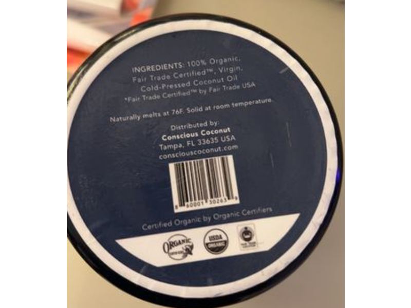 Conscious Coconut Coconut Oil, 8 fl oz/237 mL