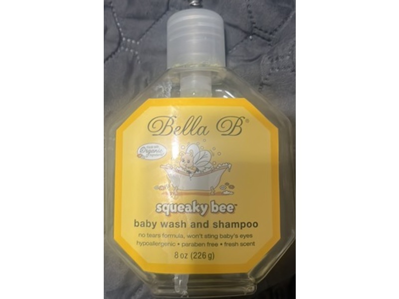Bella B Squeaky Bee Baby Wash & Shampoo, Fresh Scent, 8 oz/226 g