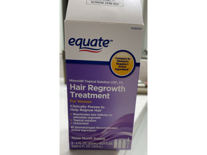Equate Hair Regrowth Treatment, 6 fl oz/180 mL