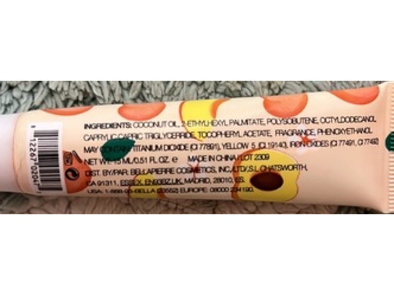 Bellapierre Lip Mask, Peach, 0.51 fl oz/15 mL