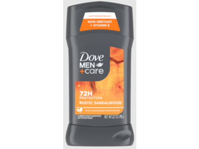 Dove Men + Care Deodorant, Rustic Sandalwood, 3 oz/85 g, Pack Of 3