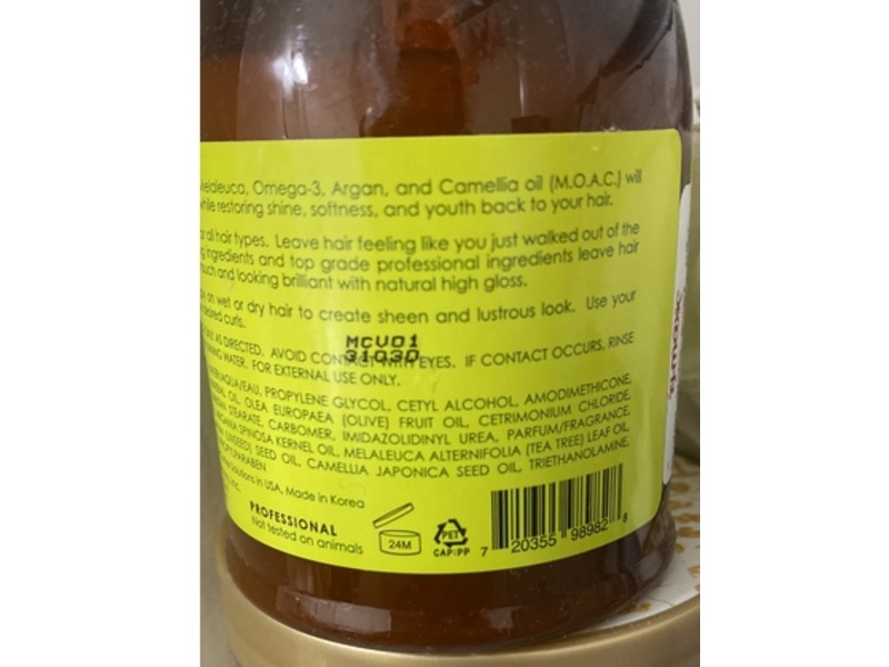 K-Beauty Moac Curl Vitalizer Leave-In Conditioner, 8.6 fl oz, Pack Of 4