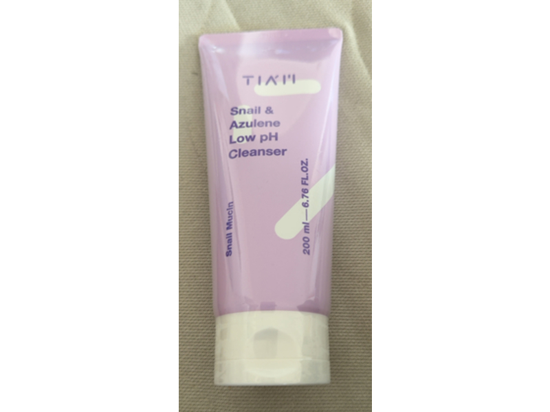 Tiam Snail & Azulene Low Ph Cleanser, Snail Mucin, 6.76 fl oz/200 mL