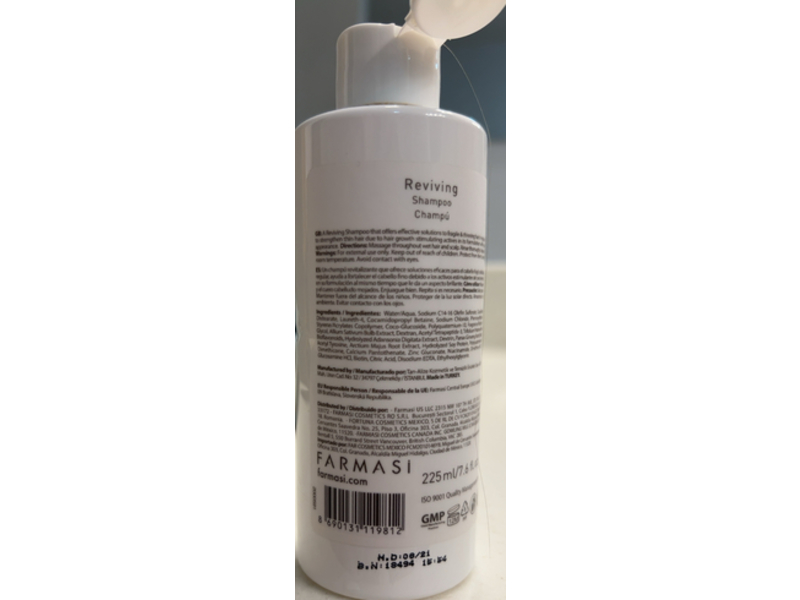 Farmasi Dr. C. Tuna Reviving Shampoo, 7.6 fl oz/225 mL