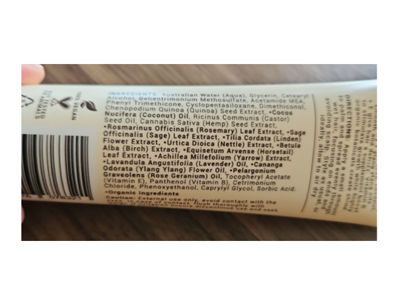 Hot Tresses Rehabilitation Trio Moisturising Leave-In, Quinoa + Hemp, 5 fl oz/150 mL