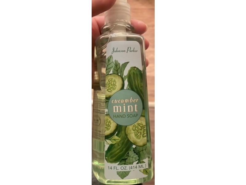 Johnson Parker Hand Soap, Cucumber Mint, 14 fl oz/414 mL