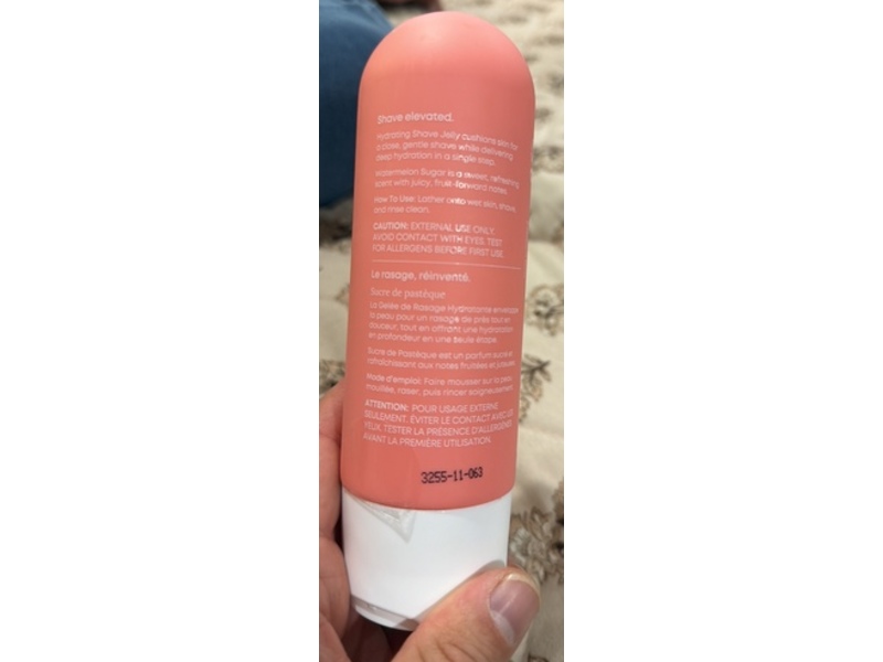 Bushbalm Hydrating Shave Jelly, Watermelon Sugar, 6.76 fl oz/200 mL