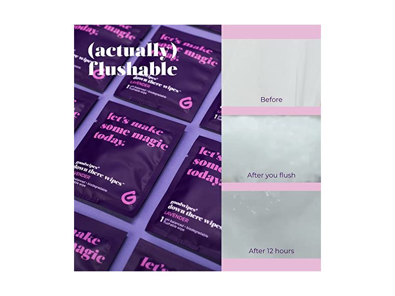Goodwipes Down There Wipes, Lavender, 32 Wipes