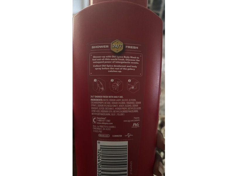 Old Spice Body + Face Wash, Smashed Fruit, 24 fl oz/709 mL