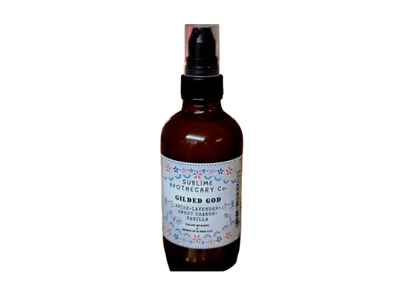 Sublime Apothecary & Co. Gilded God Body & Face Oil, Anise + Lavender + Sweet Orange + Vanilla, 4 oz