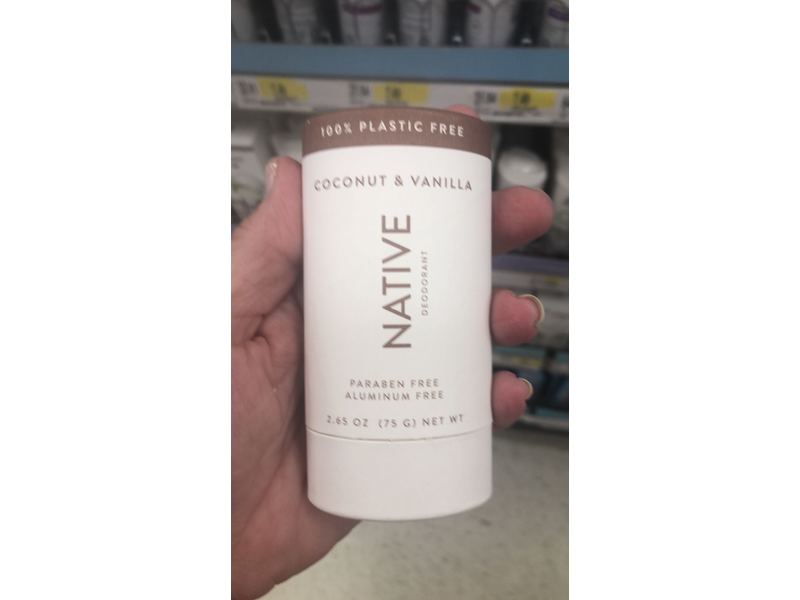 Native Deodorant, Coconut & Vanilla, 2.3 oz / 65 g