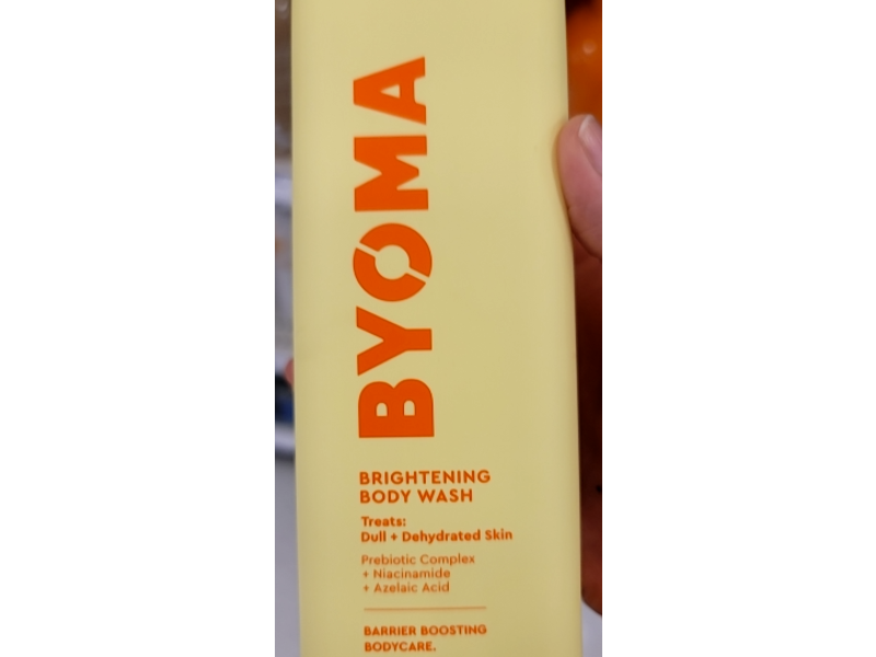 Byoma Brightening Body Wash, Prebiotic Complex + Niacinamide + Azelaic Acid, 16.9 fl oz/500 mL