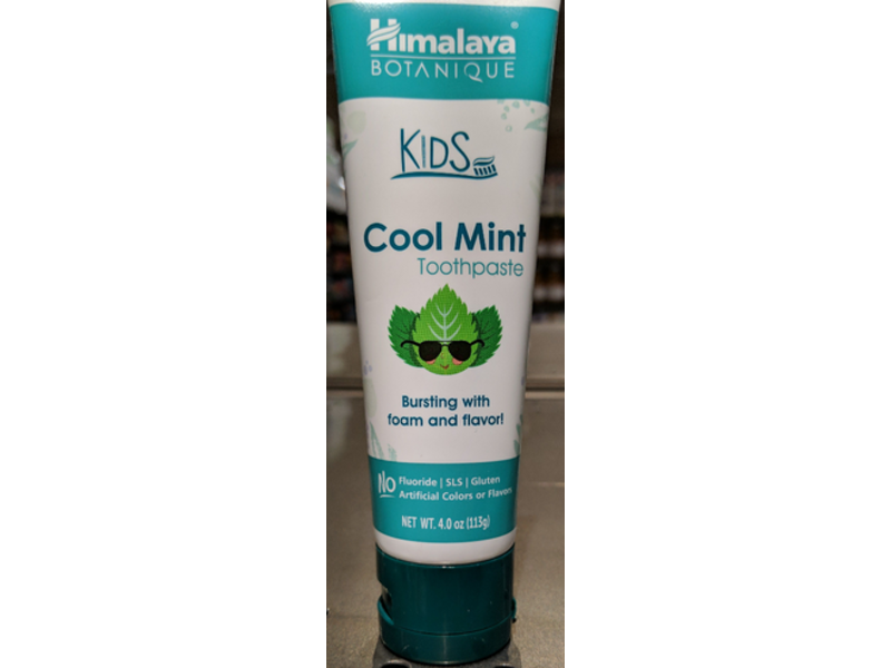 Himalaya Botanique Kids Cool Mint Toothpaste, 4.0 oz/113 g