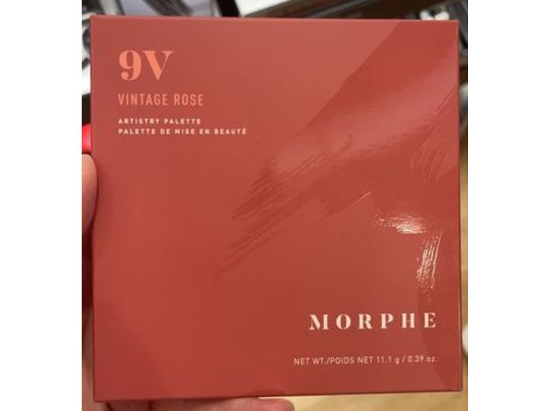Morphe 9V Artistry Palette, Vintage Rose, 0.39 oz/11.1 g