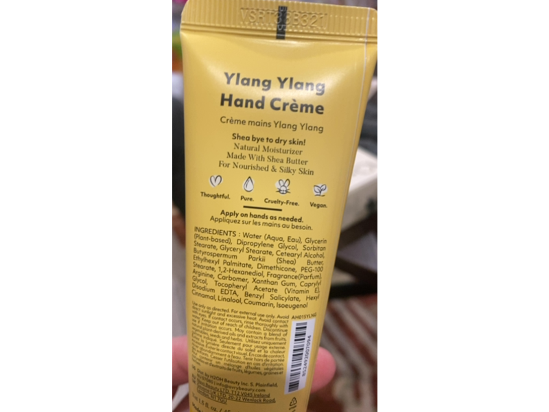 AvryBeauty Hand Cream, Ylang Ylang, 1.5 fl oz/45 mL