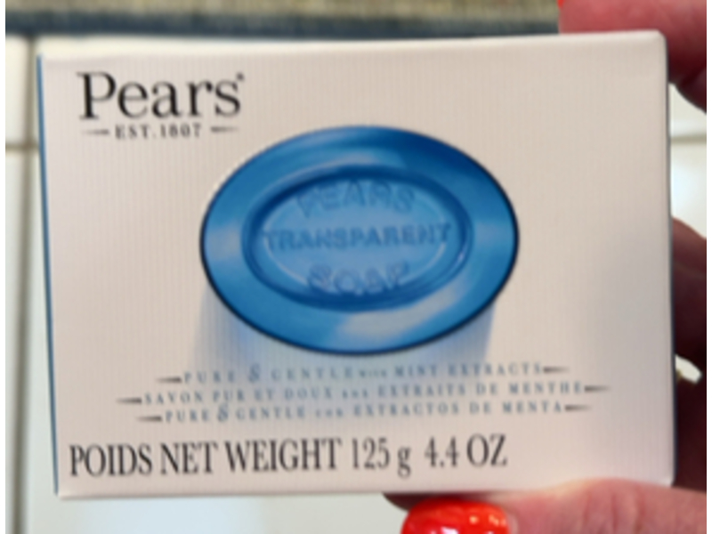 Pears Glycerin Soap, Mint, 4.4 oz/125 g