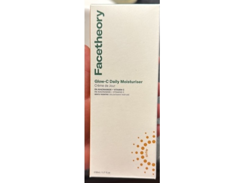 Facetheory Glow-C Daily Moisturizer, 5% Niacinamide + Vitamin C, 1.7 fl oz/50 mL