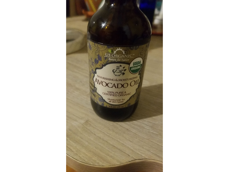 US Organic Nourishing & Moisturizing Avocado Oil, 4 fl oz/115 mL