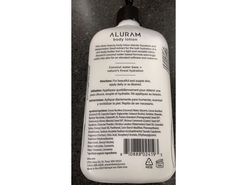 Aluram Clean Beauty Collection Body Lotion, 18 fl oz/530 mL