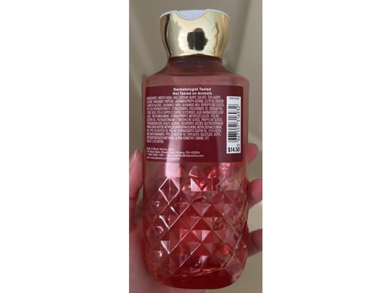 Bath & Body Works Shower Gel, Forever Red, Aloe + Vitamin E, 10 fl oz/295 mL