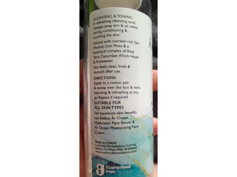 Ar Ocean Skincare 2 In 1 Cleanser + Toner, 100 mL