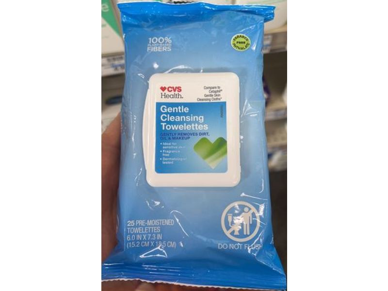 Cvs Health Gentle Cleansing Towelettes, 25 Count