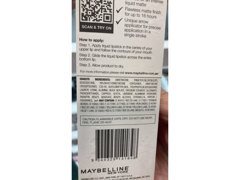 Maybelline Super Stay Matte Ink Liquid Lipstick, 65 Seductress, 0.17 fl oz/5 mL