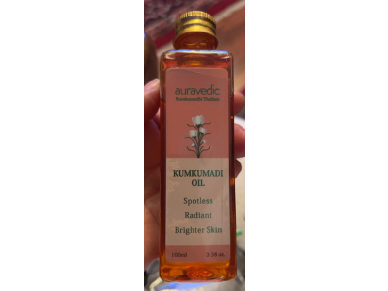 Auravedic Kumkumadi Oil, 3.38 oz/100 mL