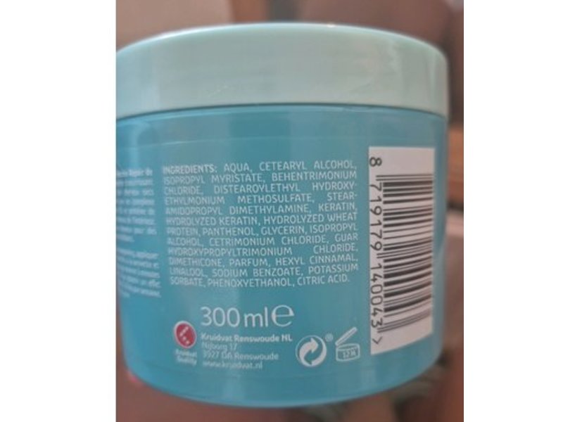 Kruidvat Repair Keratin Hair Mask, 300 mL
