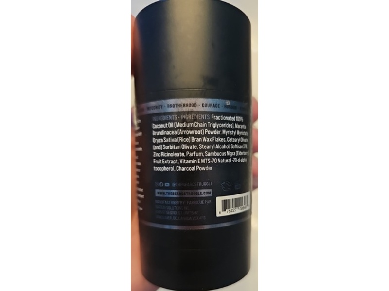 The Beard Struggle Aesir's Triumph Marauder's Defense Deodorant for Men, 2.65 oz/75 g