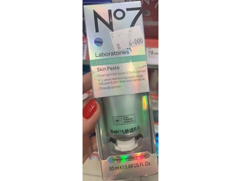 No7 Laboratories Cica-Rescue Skin Paste, 1.69 fl oz/50 ml