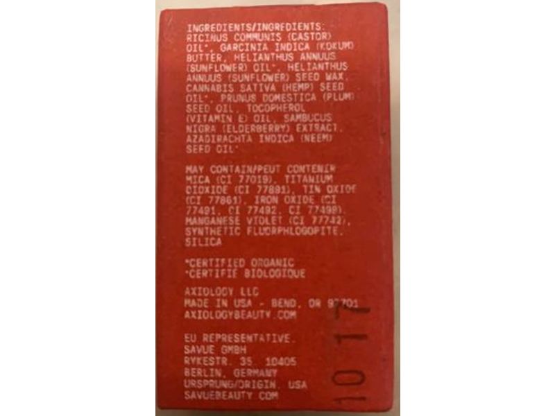 Axiology, 3 In 1 Balmie Crayon, Raspberry, 12 oz/34 g