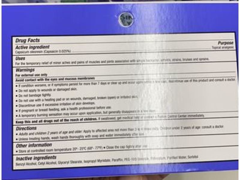 Sheffield Pharmaceuticals Arthritis & Muscle Pain Relief Cream, Original Strength, 1.5 oz/4.3 g