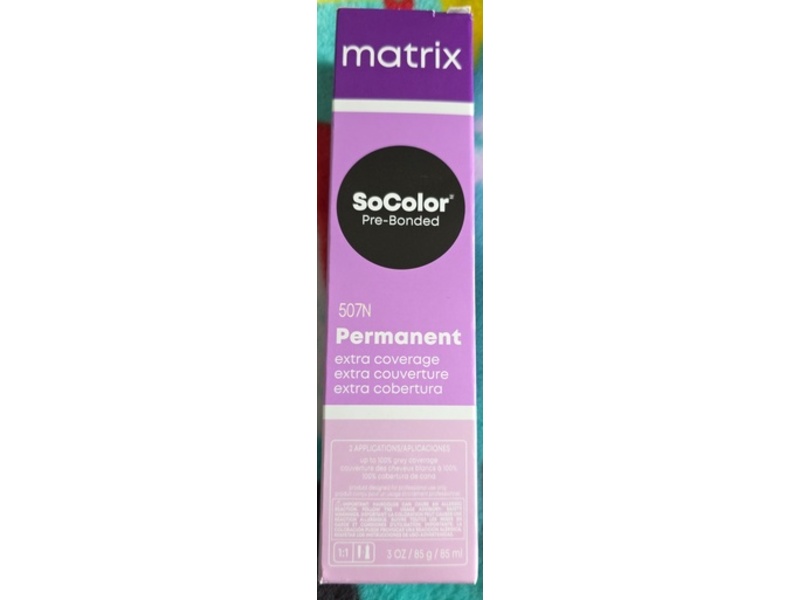 Matrix Socolor Pre-Bonded Permanent Hair Color, 507N, 3 oz/85 g