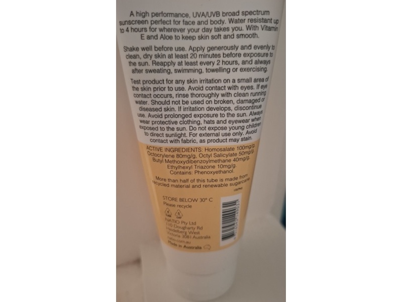 Natio Sun Quick Dry Moisturising Sunscreen, SPF 50+, 3.3 fl oz/100 mL