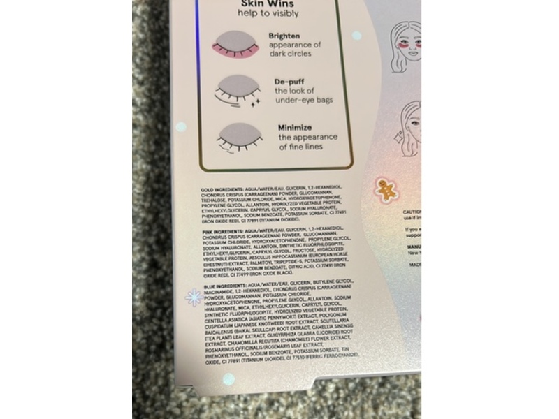 Grace & Stella Let It Glow Eye Mask Trio, Energizing, Moisturizing & Illuminating, 0.2 fl oz/6 g, 9 Pairs