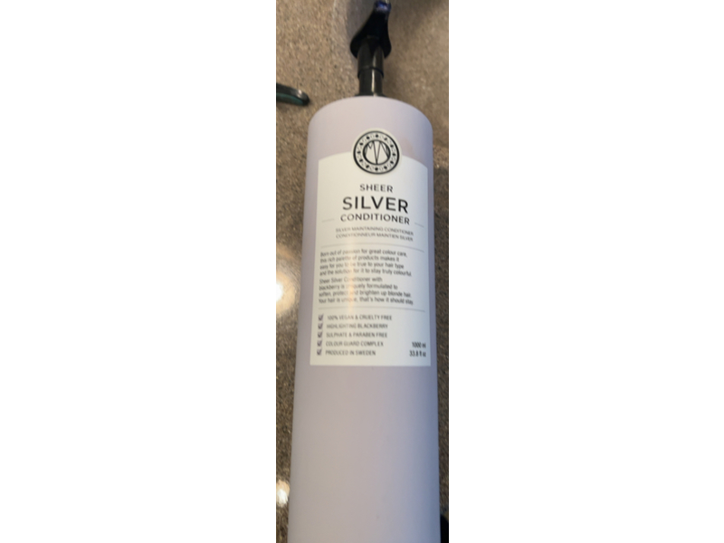 Maria Nila Sheer Silver Conditioner, 3.38 fl oz/1000 mL