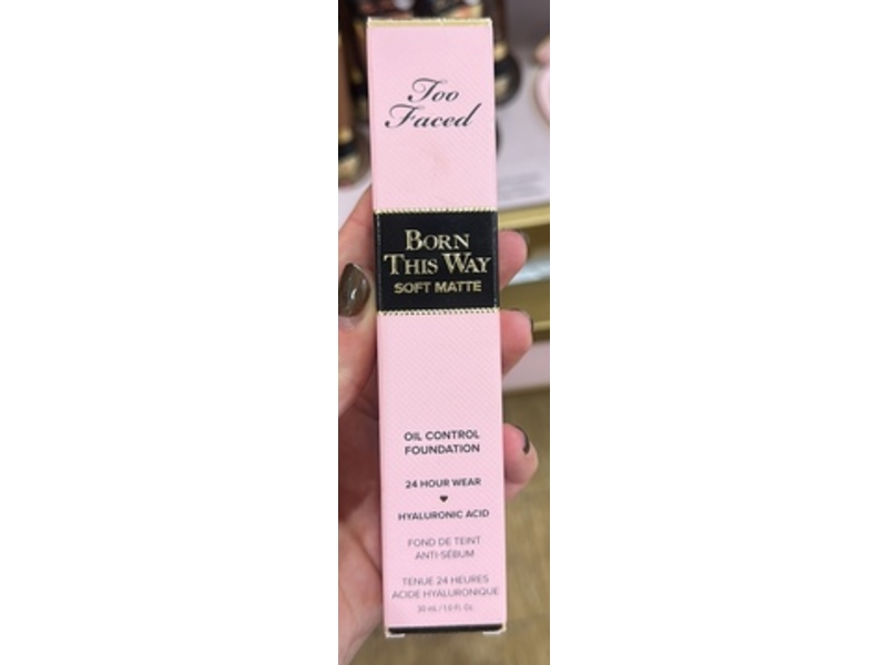 Too Faced Born This Way Soft Matte Foundation, Ivory, 1.0 fl oz/30 mL