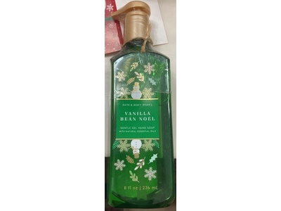 Bath & Body Works Gentle Hand Soap, Vanilla Bean Noel, 8 fl oz/236 mL