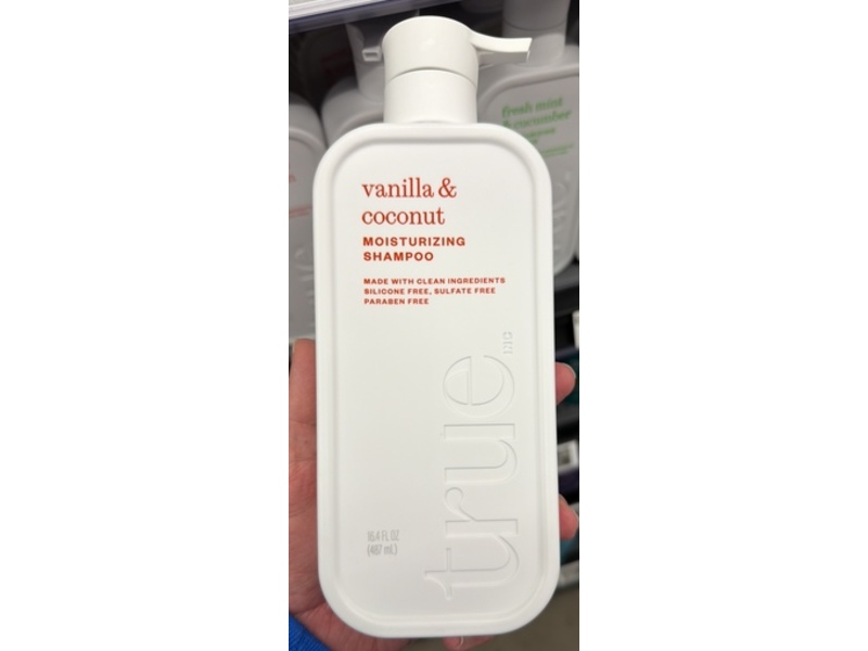 True Moisturizing Shampoo, Vanilla & Coconut, 16.4 fl oz/487 mL