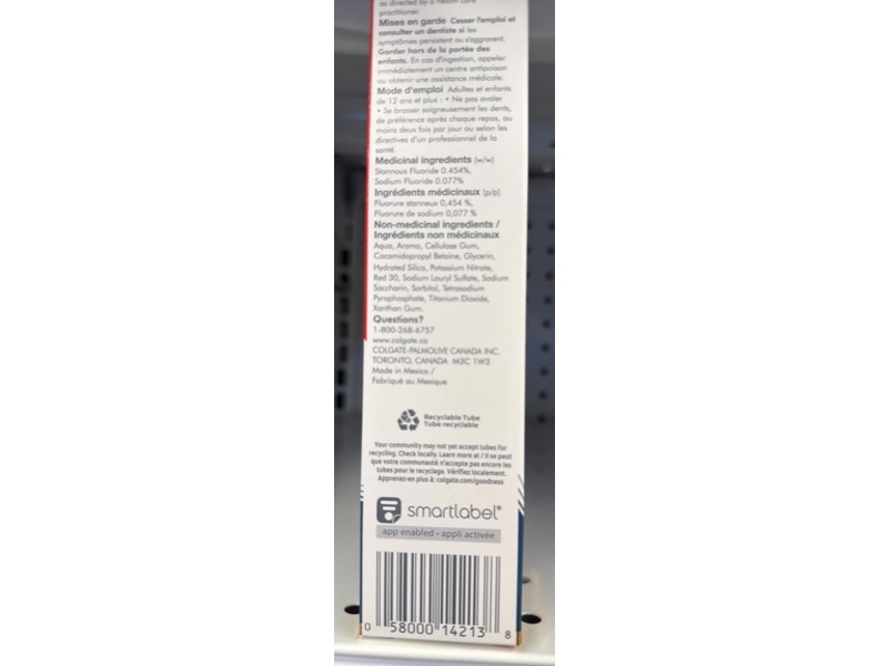 Colgate Total Active Prevention Toothpaste, Deep Clean, 120 mL