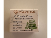 Lovaiceland C-Vitamin Cream, Aloe Vera & Green Tea, 1.7 oz/50 mL - Image 3