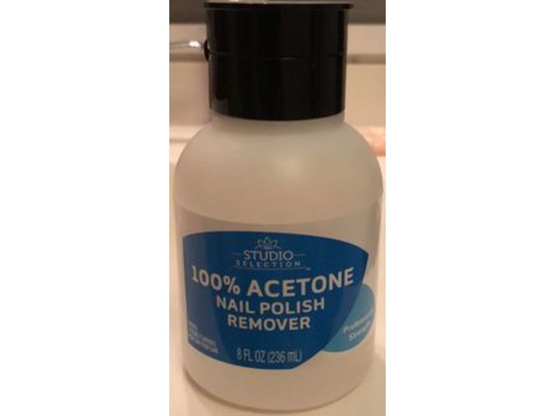 Studio Selection Nail Polish Remover, 100% Acetone, 8 fl oz / 236 mL