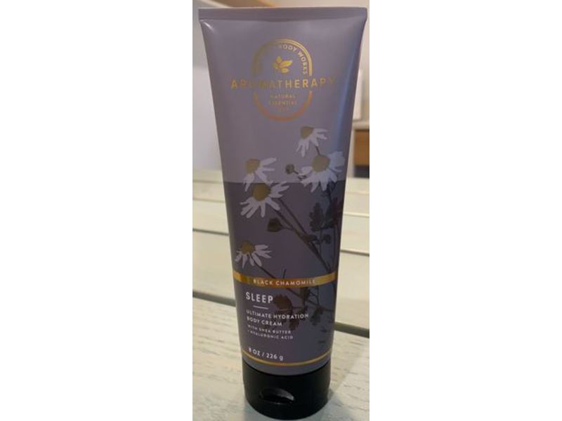 Bath & Body Works Aromatherapy Ultimate Hydration Body Cream, Black Chamomile, 8 oz/226 g