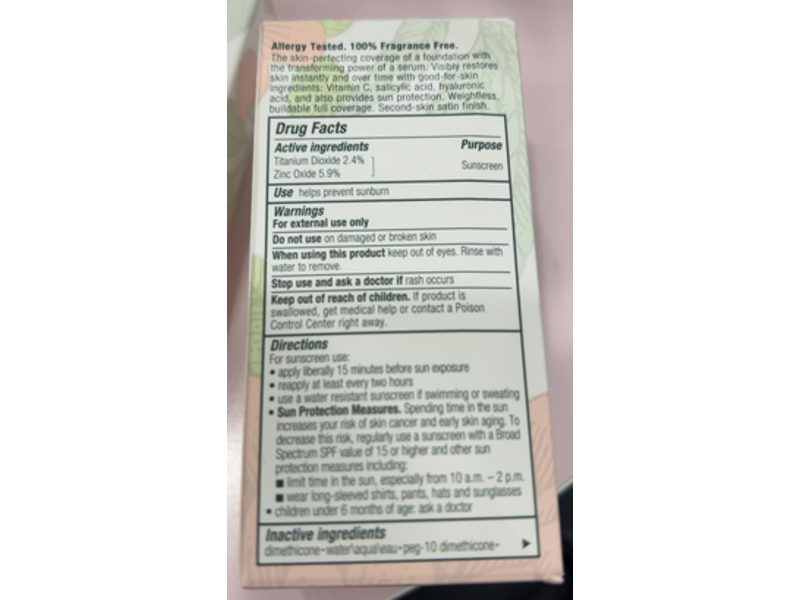 Clinique Even Better Clinical Serum Foundation, CN 62 Porcelain Beige (MF), 1 fl oz/30 mL