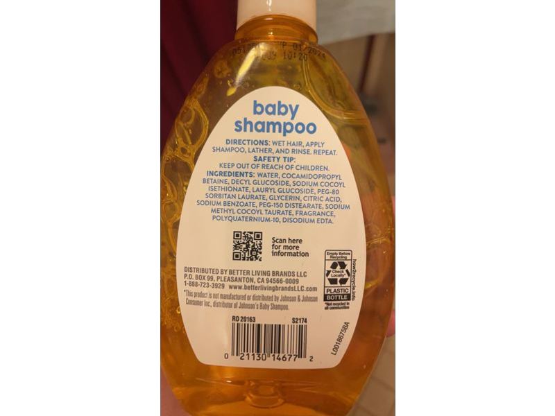 Signature Care Baby Shampoo, Tear Free, 13.6 fl oz/400 mL