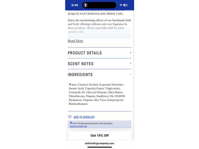 Old Whaling Co Body Butter, Knot, Aloe Butter + Aloe, 8 oz