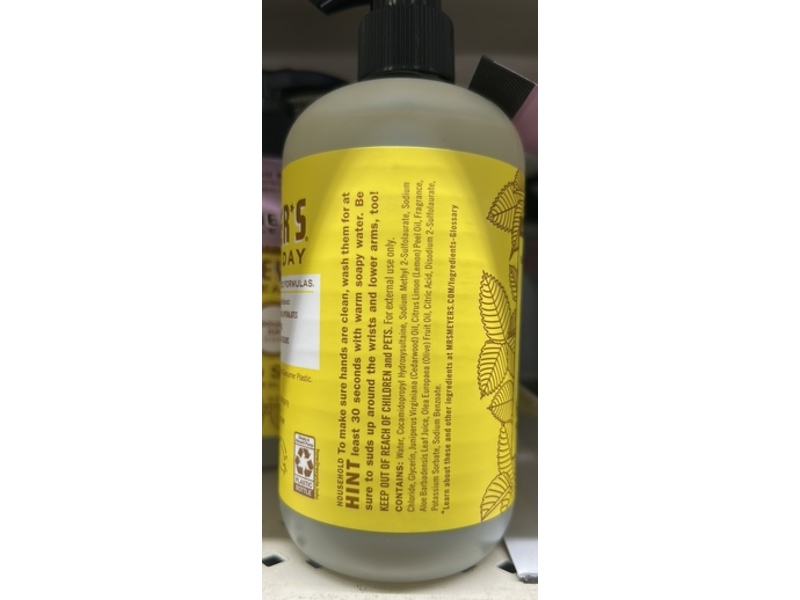 Mrs. Meyer's Clean Day Hand Soap, Golden Elm, 12.5 fl oz/370 mL