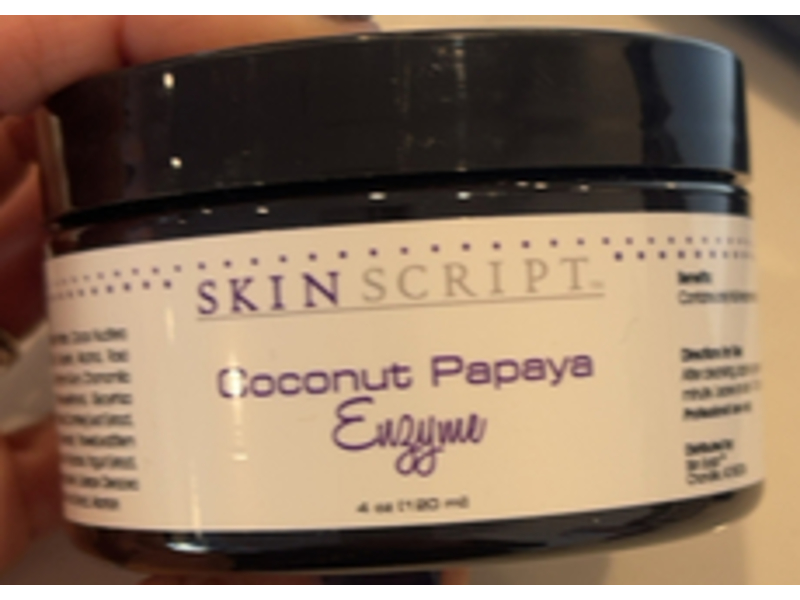 Skin Script Enzyme, Coconut Papaya, 4 oz/120 mL