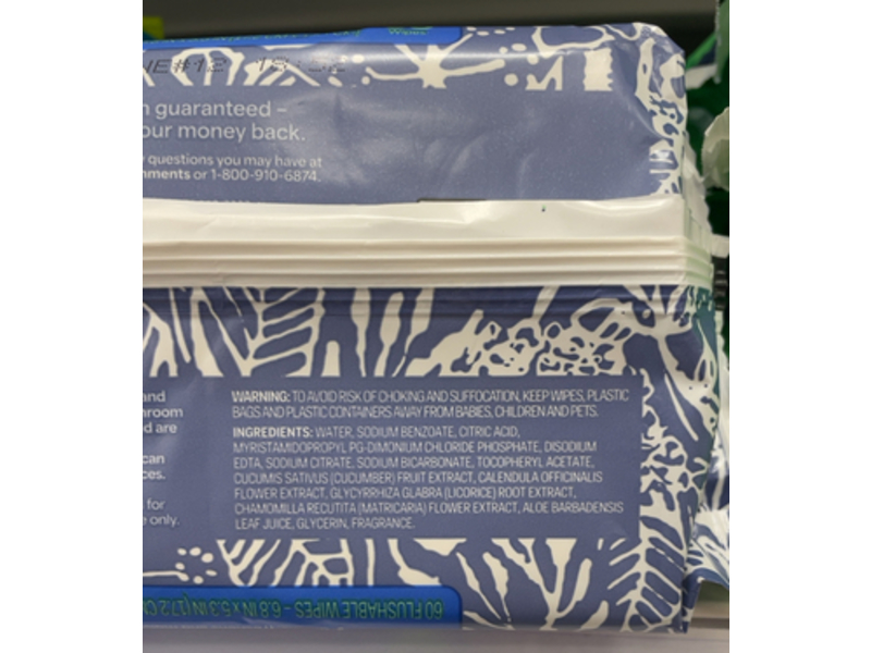 Up&Up Flushable Cleansing Wipes, Fresh Scent, 60 Count, Pack Of 4